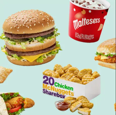 Mcd Lunch menu